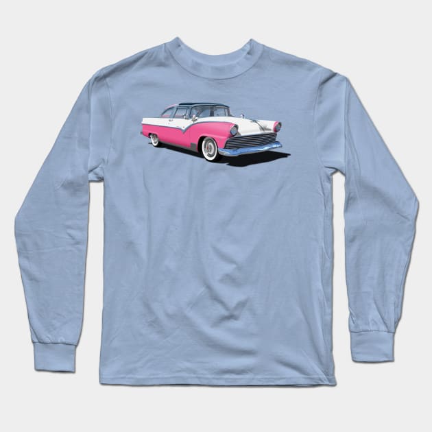 FORD Fairlane Crown Victoria Skyliner 1955 Long Sleeve T-Shirt by TheStuffInBetween